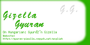 gizella gyuran business card